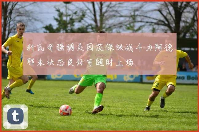 科瓦奇强调美因茨保级战斗力阿德耶米状态良好可随时上场